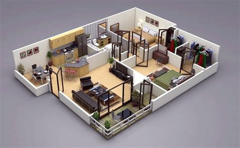 Floor Plans 2 Bedroom Homes House Design Ideas