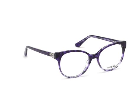 Guess Gu2695 083 Purple Round Plastic Optical Eyeglasses Frame 51 16 140 2695 Rx Ebay