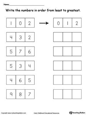 worksheet comparing numbers    comparing