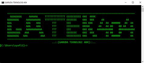 The first is the command, rscript, and is preferred. CMD Versi Sendiri | Garuda Teknologi 404™