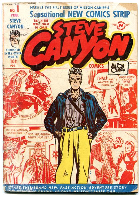 Steve Canyon 1 1948 Harvey Golden Age Comic Milton Caniff Fair