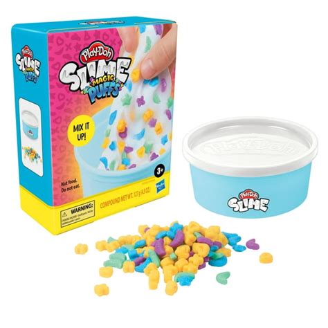 Play Doh Slime Magic Puffs Cereal Themed Slime 45 Oz Can With Plastic