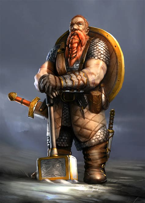 ArtStation - Dwarven Warrior, Vaggelis Manousakas