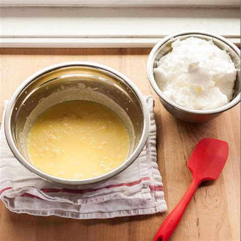 How To Fold Egg Whites Or Whipped Cream Into A Batter Recipe