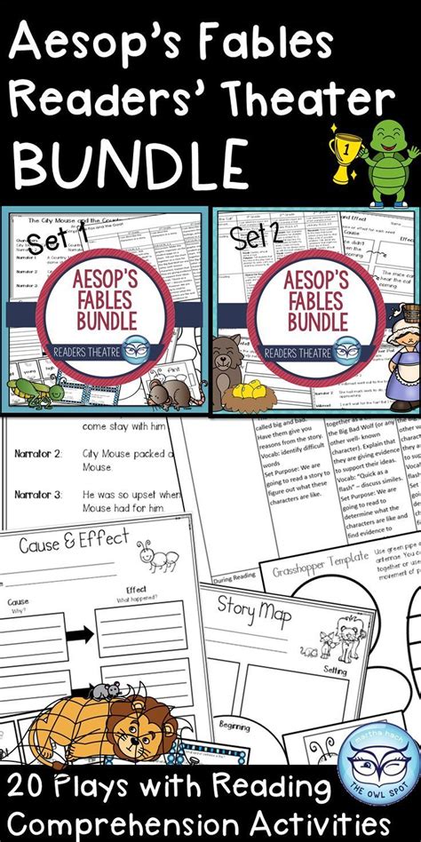20 Aesops Fables Readers Theater Plays For Your Primary Classroom