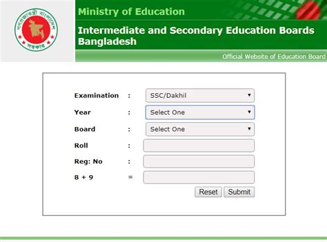 Ssc Exam Result 2019 All Board Result With Marksheet