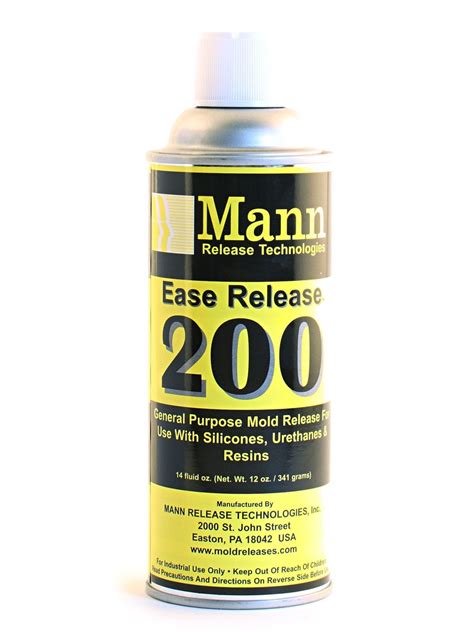 MANN RELEASE TECHNOLOGIES Ease Release 200 | Mold release, Mold remover, Mold removal spray