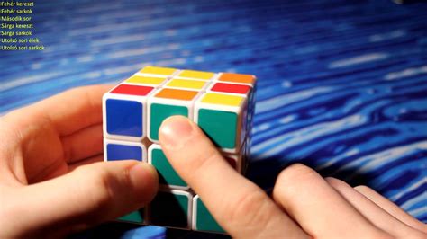 3x3 Rubik Kocka Amatőr Kirakása Tutorial Youtube
