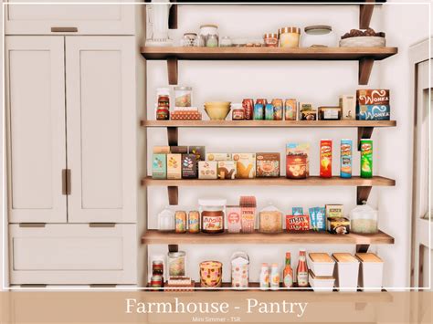 Sims 4 Pantry Shelves Cc