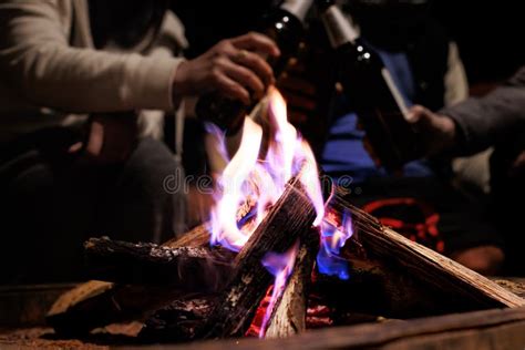 Drinking Around Campfire Stock Photos Free And Royalty Free Stock