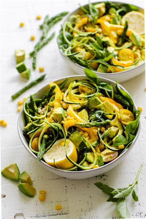 Crunchy Summer Salad With Lemon Turmeric Tahini Flora Vino