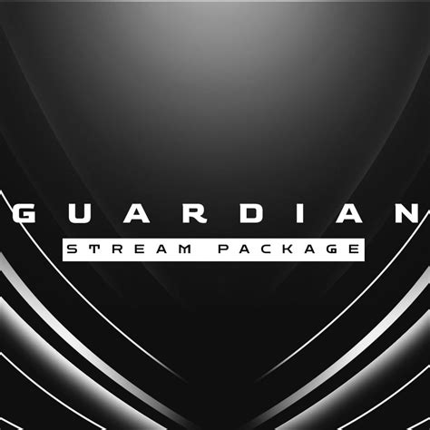 Guardian Black And White Animated Twitch Overlay Package Hexeum