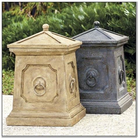 Decorative Outdoor Garbage Can Decorative Outdoor Trash Can With Lid