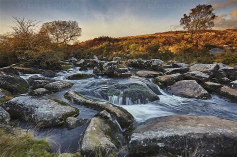 A Moorland Stream On Rugged Moors The Upper Reaches Of The River Teign