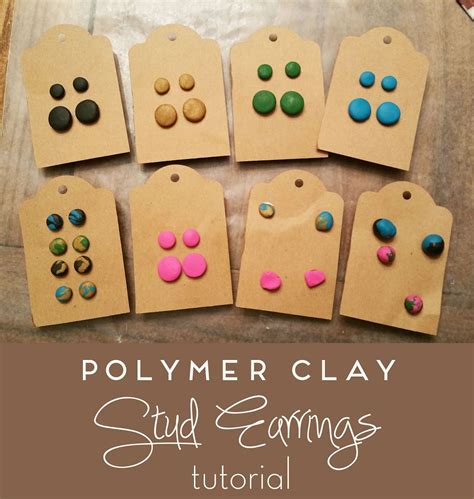 More Like Home Polymer Clay Stud Earring Tutorial