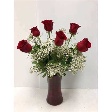 Half Dozen Premium Red Roses Lopshire Flowers Fort Wayne In 46815