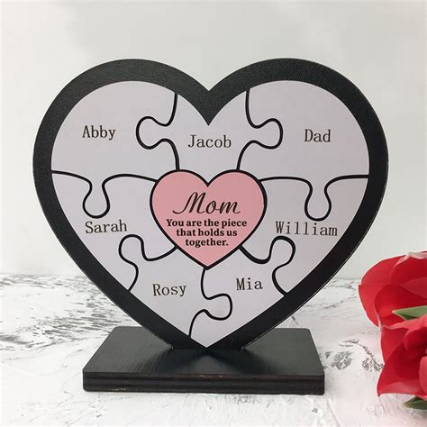Personalized Frame Mom You Are The Piece That Holds Us Together Puzzles
