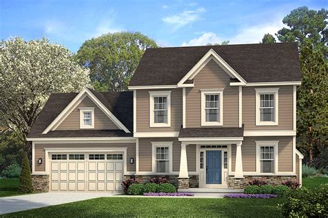 Check spelling or type a new query. Two-Story Colonial House Plan with Second-Level Master Bed ...