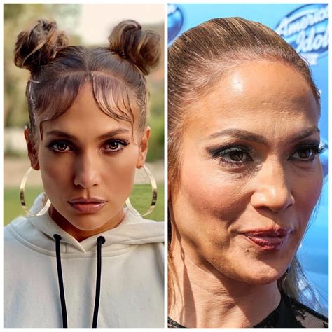 Jennifer Lopez Actual 50 Year Old Face Right Vs What She Edits