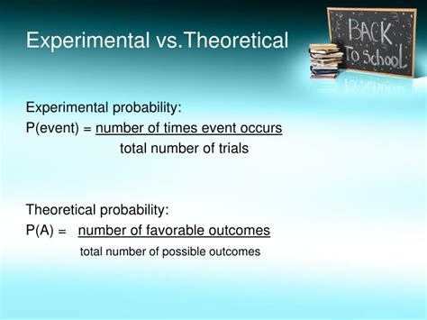 PPT - Experimental Vs. Theoretical Probability PowerPoint ...