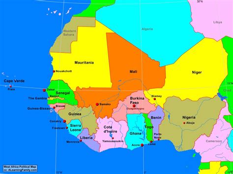 Talentiert Puppe Jahrhundert West Africa Map With Capitals Ausflug Wanderung Blick