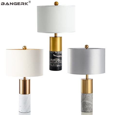 Nordic Design Table Lamp Loft Decor Modern Led Desk Lamps Marble