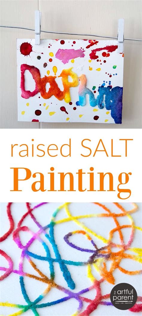 How To Do Salt Painting For Kids Art Activities For Kids Simple Art