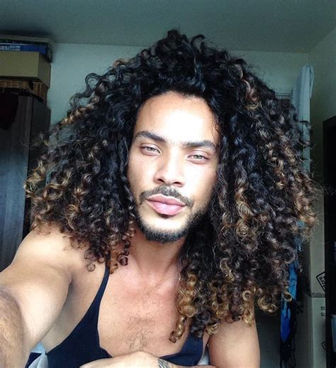 Plus, if the sponge you pick has smaller holes, you'll create smaller and tighter curls. natural curly hair men / curl power | Curly hair men, Long ...
