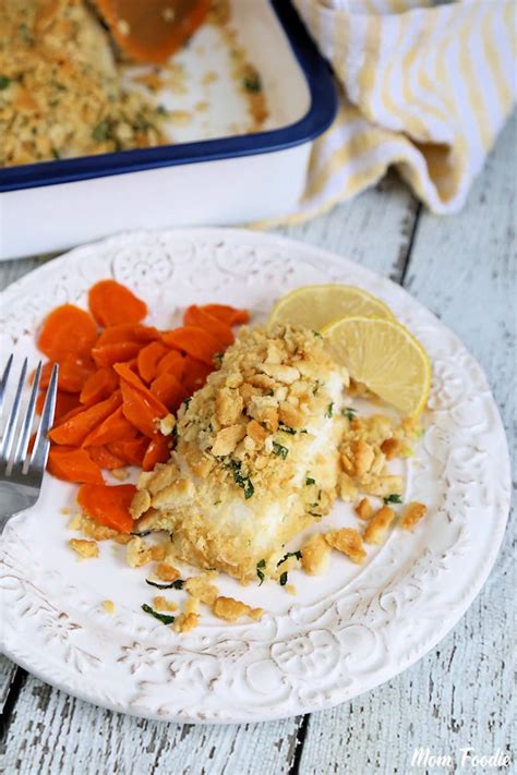 Baked Cod With Ritz Cracker Topping New England Style