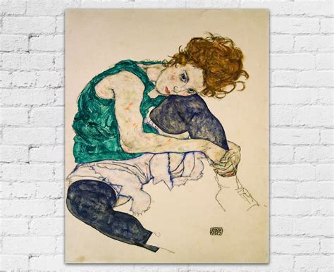 Egon Schiele Seated Woman Painting By Egon Schiele Art Egon Schiele