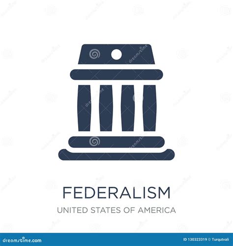Federalism Icon Vector Trendy Flat Federalism Icon From United States