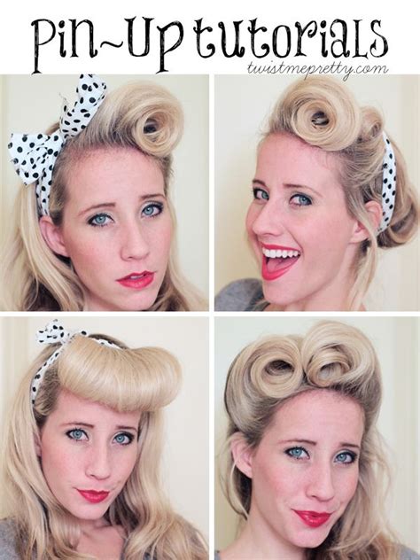 victory rolls a pin up hair tutorial victory rolls tutorials and rockabilly