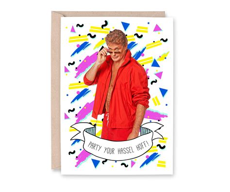 Hoff Card David Hasselhoff Card Hoff Birthday Card Etsy Uk