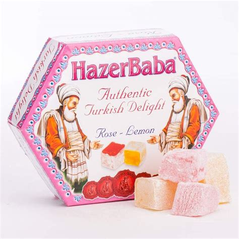 Hazer Baba Turkish Delight Rose And Lemon 125g Uk Grocery