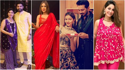 Tv Celebs Diwali Celebration K4 Fashion
