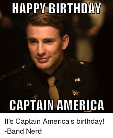 America Birthday And Nerd Happy Birthday Us Captain Americaits