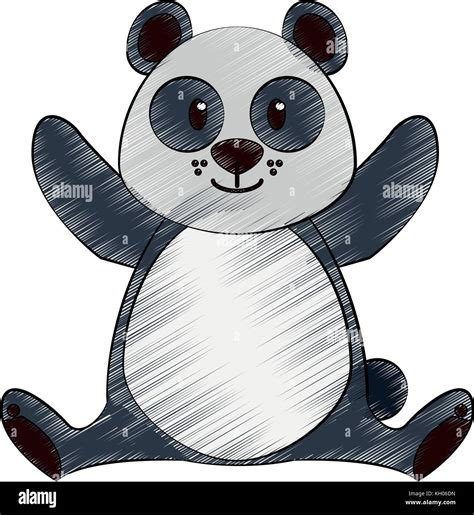 Cute Panda Bear Cartoon Stock Vector Image And Art Alamy