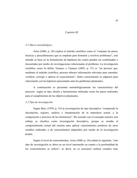 capítulo iii 3 1 marco metodológico arias 2006