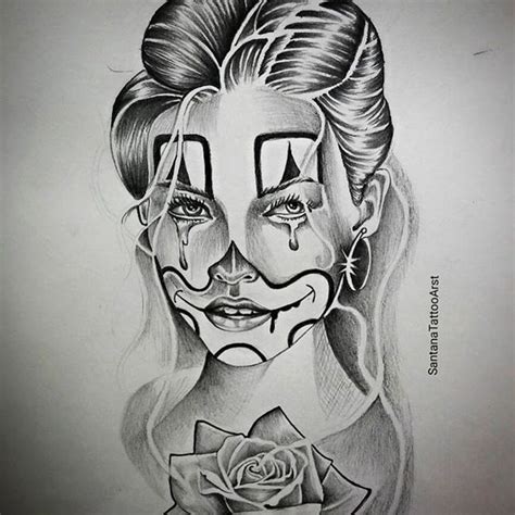 Clown Tattoo Art Ink On Instagram Chicano Style Tattoo Chicano Art