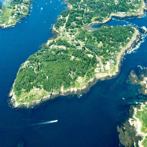 Lands End Bailey Island Maine Androken Aerial