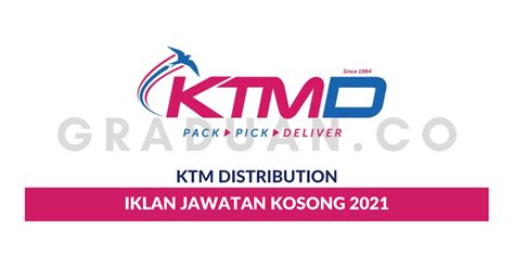 Its core business is the provision of courier and express parcel distribution services. Permohonan Jawatan Kosong KTM Distribution Sdn Bhd ...