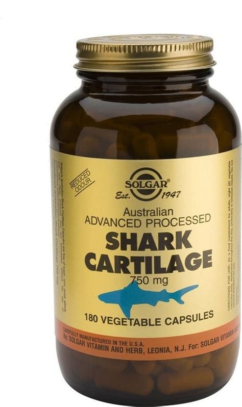 Solgar Shark Cartilage 750mg Συμπλήρωμα για την Υγεία των Αρθρώσεων 180