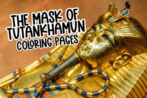 Mask Of Tutankhamun Coloring Pages Ancient Egypts King Tut At