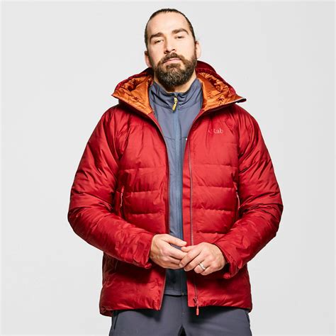 Rab Mens Valiance Waterproof Down Jacket Redred Outr