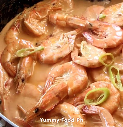 Ginataang Hipon Recipe Shrimp In Coconut Milk Yummy Food Ph