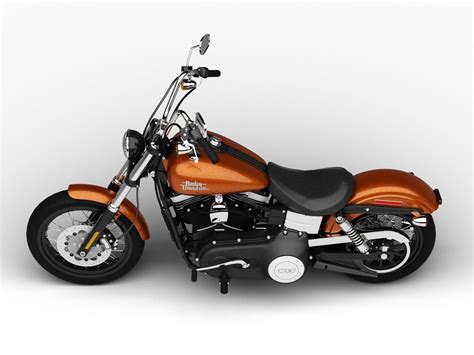 Ups brought this to the shop. Harley-Davidson FXDB Dyna Street Bob 2015 3D Model MAX OBJ ...