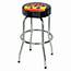Bar/Counter Swivel Stool With Flame Design