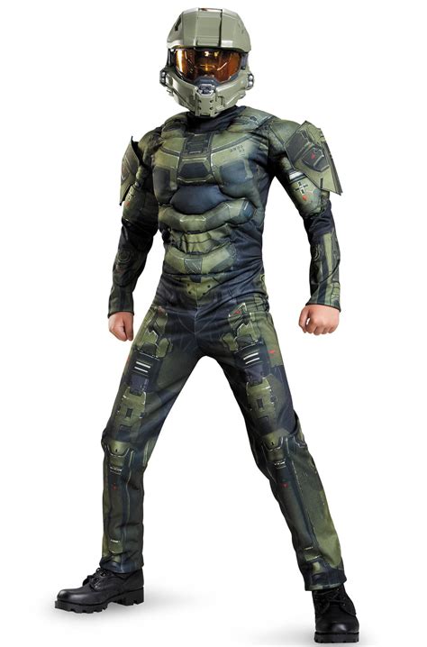 Halo Master Chief Classic Muscle Child Dress Up Halloween Costume