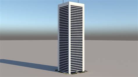 3d Model Skyscraper Building Archive Vr Ar Low Poly Cgtrader