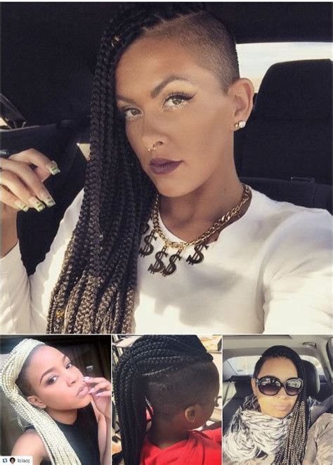 50 Exquisite Box Braids Hairstyles That Really Impress Braids With Shaved Sides Box Braids